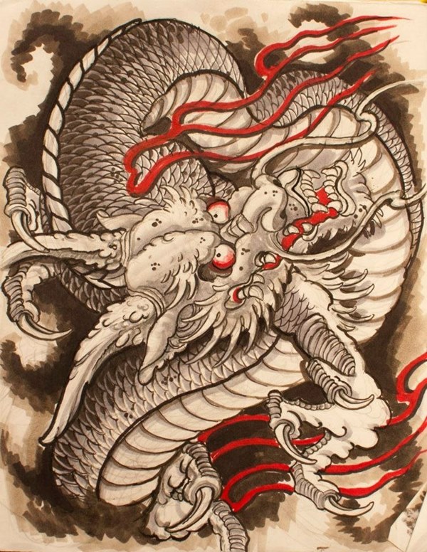 Эскиз татуировки Япония (Ориентал) .