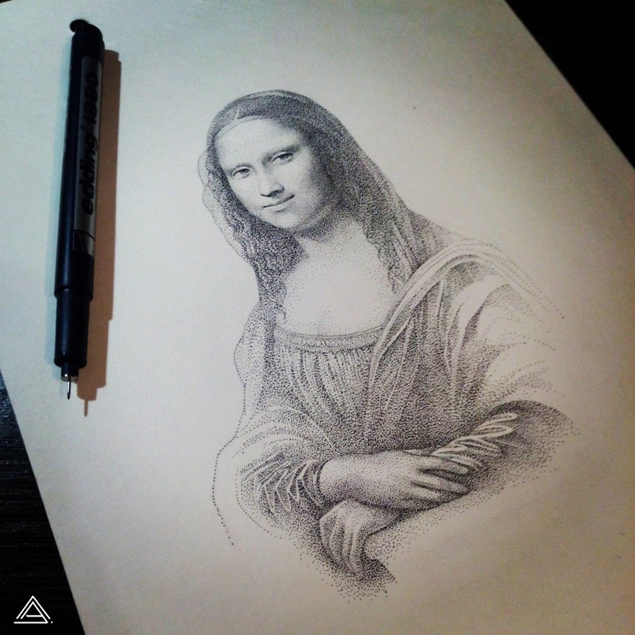 Мона Лиза в графике