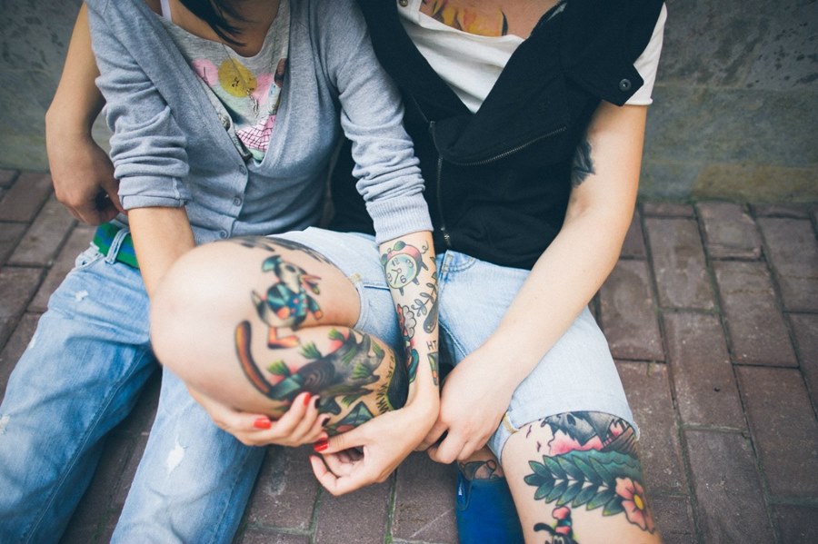 Татуированные пары Тату фото.