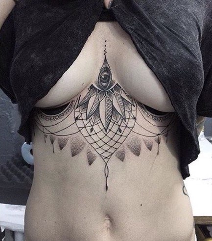 Tattoos On Women Breast