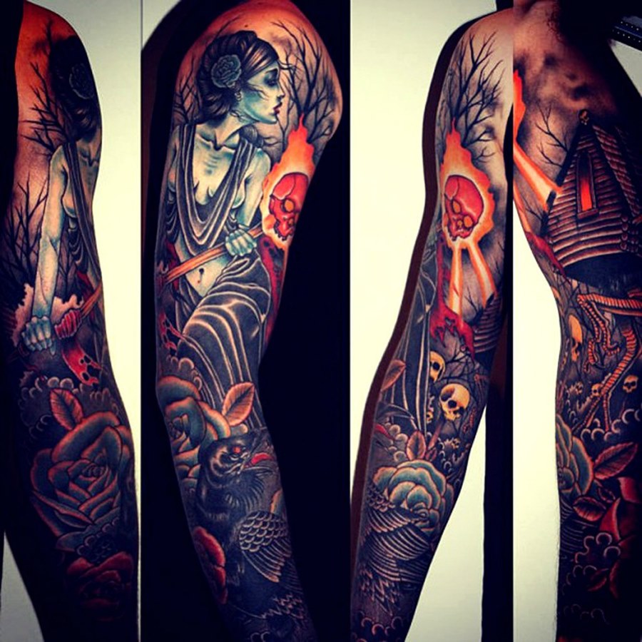 Рукова Tattoo sleeves Тату фото.